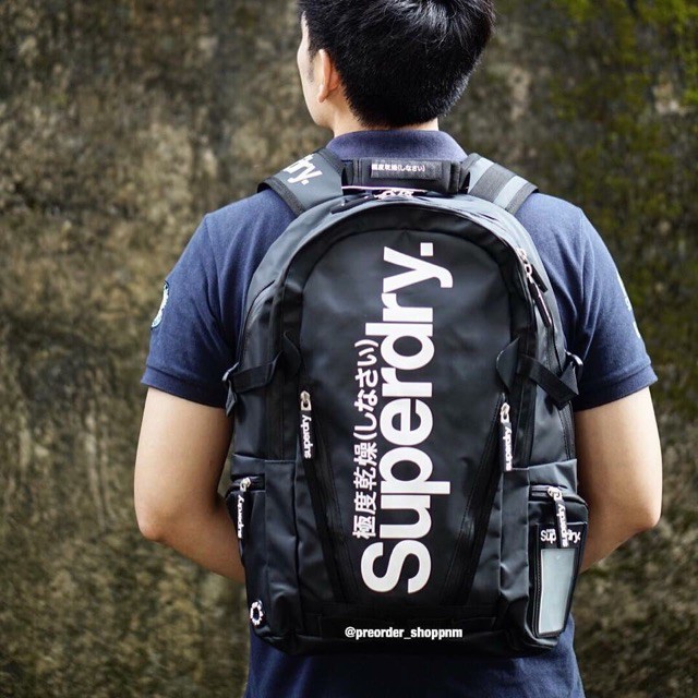 Balo đi phượt, đi du lịch, đi học SuperDry, chống thấm khi đi mưa