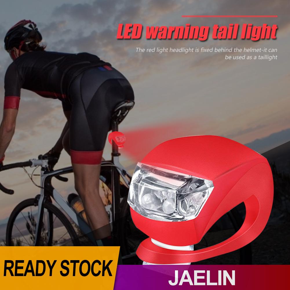 Set 2 đèn LED cảnh báo an toàn chống thấm nước gắn phía trước và sau xe đạp