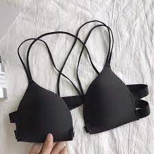 Áo bralette Su Đúc, Bra Cài Trước Bàn Tay Nâng Ngực Tạo Khe Dây Đan Chéo sexy _ AL06