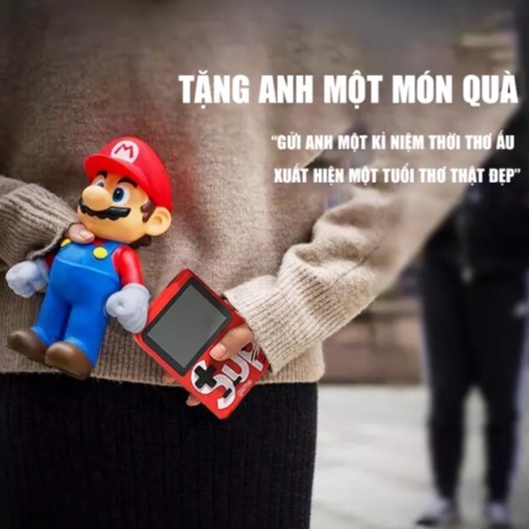 Máy Chơi Game Sup 400,Kèm Tay Cầm Dành Cho 2 Người Nạp năng lượng theo chu kỳ,Dây AV kết nối với TV,kết nối các trò chơi