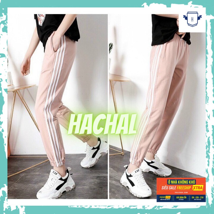 Quần Joker Kaki ❤️ Free Ship❤️ Quần Jogger 3 Sọc Nam Nữ Thề Thao Unisex Thời Trang