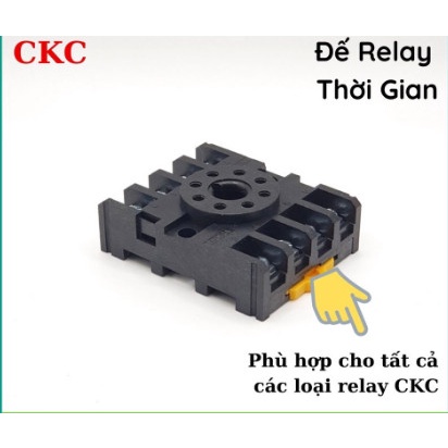 Bộ 10 đế relay, đế rơ le thời gian, đế 8 chân tròn, đế omron dh48S
