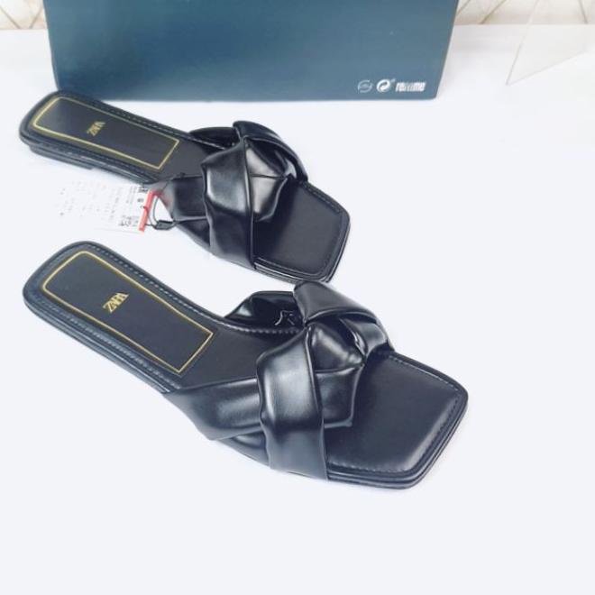 Zara Giày Sandal Đế Bệt Thắt Nút Thời Trang 2278