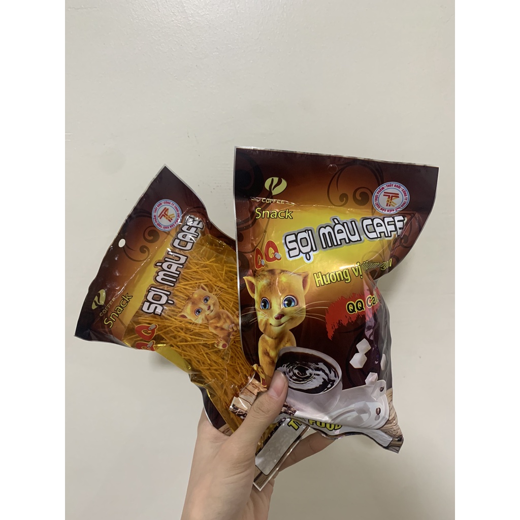 Đồ ăn vặt sợi màu cafe tuổi thơ công trường cay cay dumbum tiểu dần Chip snacks