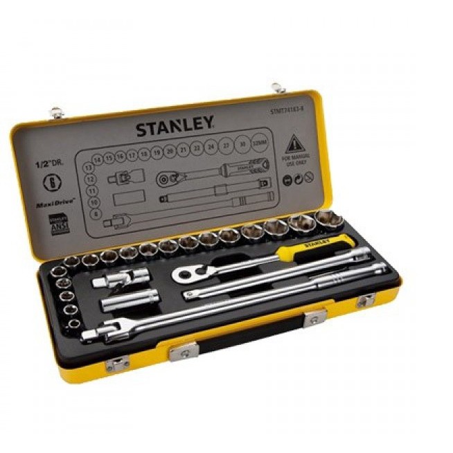 Hộp dụng cụ sắt bộ tuýp 24c Stanley STMT74183-8