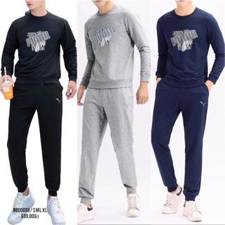 Bộ nam pu.ma chất nỉ thu đông vnxk 3 màu