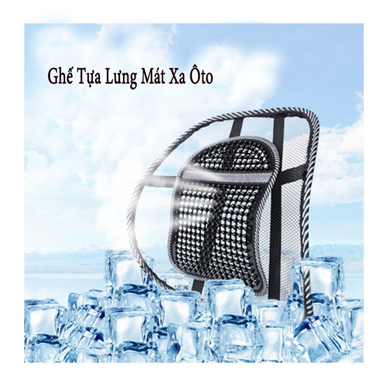 Miếng Tựa Lưng Ghế Hạt Cao Su Cho Ghế ô tô Và Văn Phòng | BigBuy360 - bigbuy360.vn