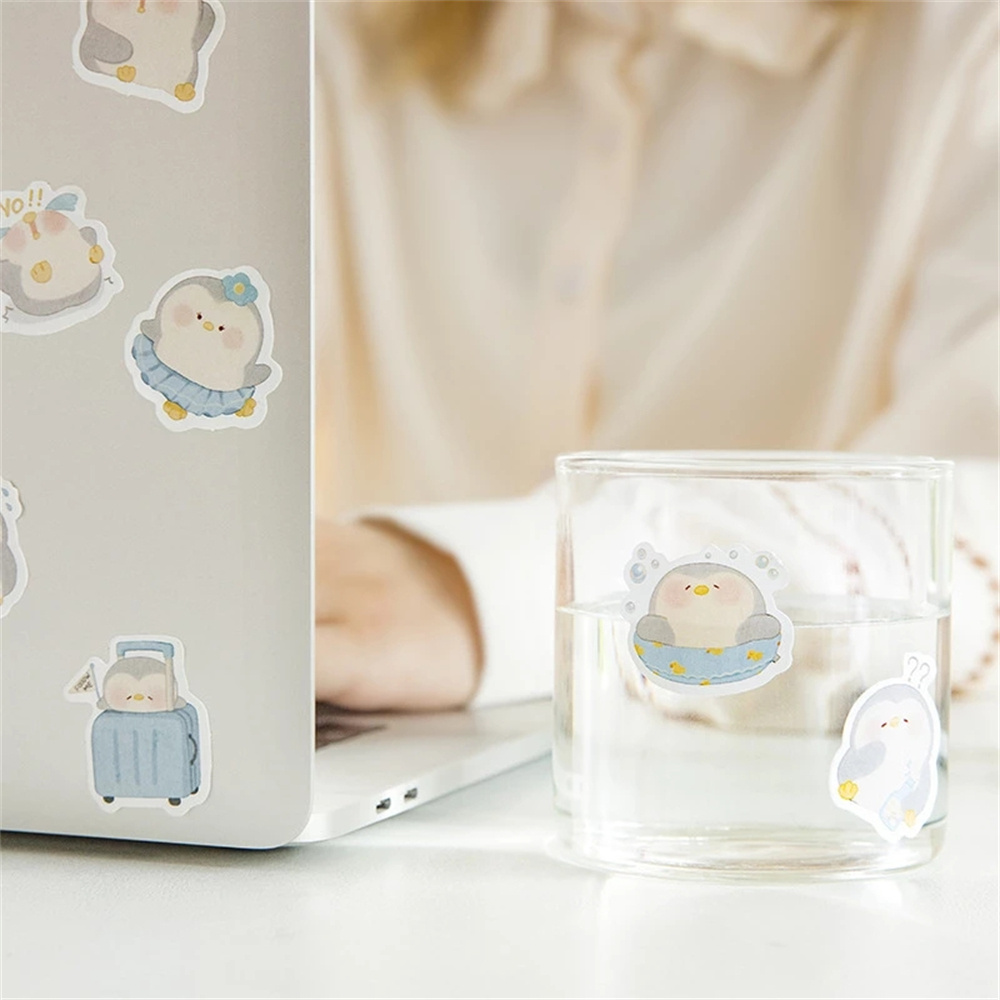 Hộp 45 miếng hình dán hoạ tiết động vật dễ thương trang trí văn phòng phẩm đẹp mắt