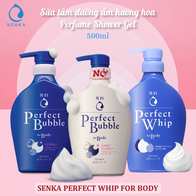 Sữa tắm dưỡng ẩm trắng da senka của Shiseido Senka 500ml