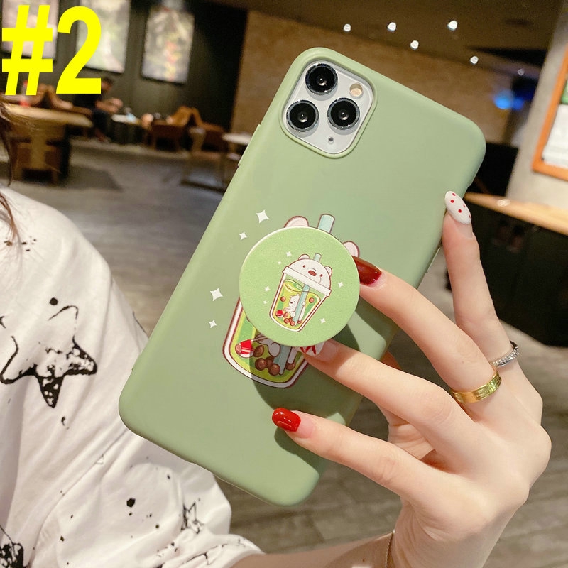 ST| COD&Ready Stock】Couple Milk Tea Bear Case For Xiaomi Redmi 4X 4A 5 5A 5 Plus 6 6A 7A 8 8A Pro Note 9s 4 4X 5 6 7 8 9 Pro Max