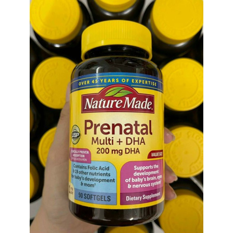 Vitamin tổng hợp cho bà bầu Prenatal Multi DHA 90 viên