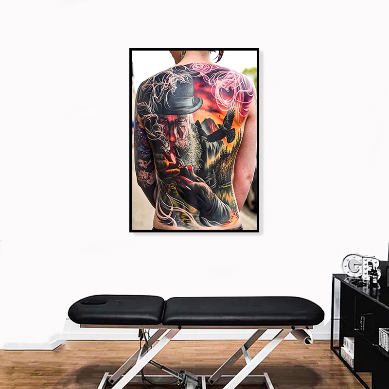 Tranh Hình Xăm - Tranh Tattoo Trang Trí Tiệm Xăm Tattoo