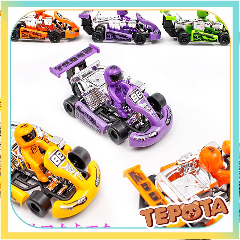 Xe Đồ Chơi Kart Mini Chạy Cót Giúp Bé Phát Triển Kỹ Năng Vận Động MN03
