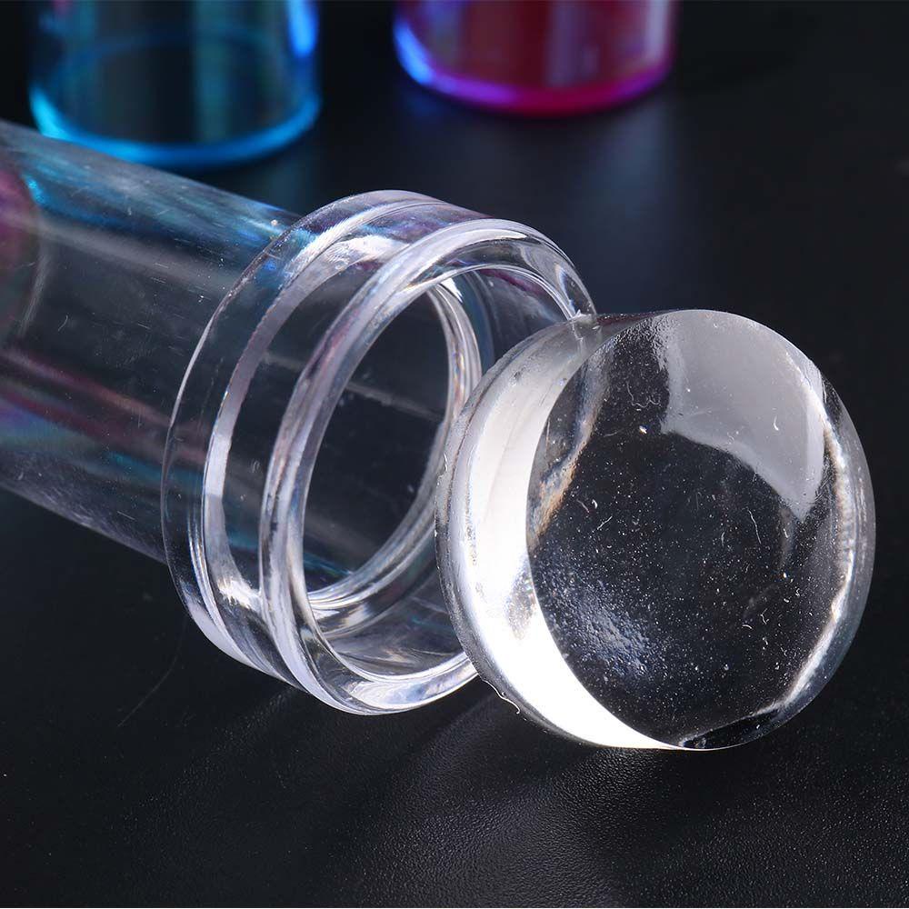 Khuôn In Móng Tay Kiểu Pháp Trong Suốt Tái Sử Dụng Được Kèm Dụng Cụ Cạo