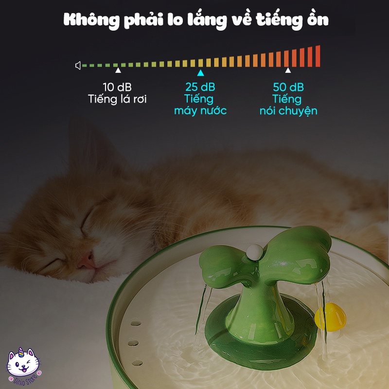 Máy lọc nước tự động cho mèo Máy uống nước tự động cho mèo cao cấp MewKit 1,5L