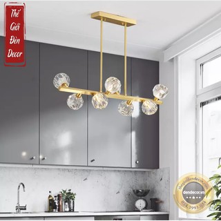 Đèn chùm thả decor ngang phale 8 bóng T013 hiện đại đèn thả decor phòng khách, bàn ăn