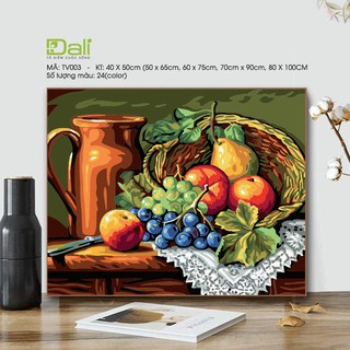 Tranh treo tường tự tô màu số hóa DALI Tranh Tĩnh vật  TV003