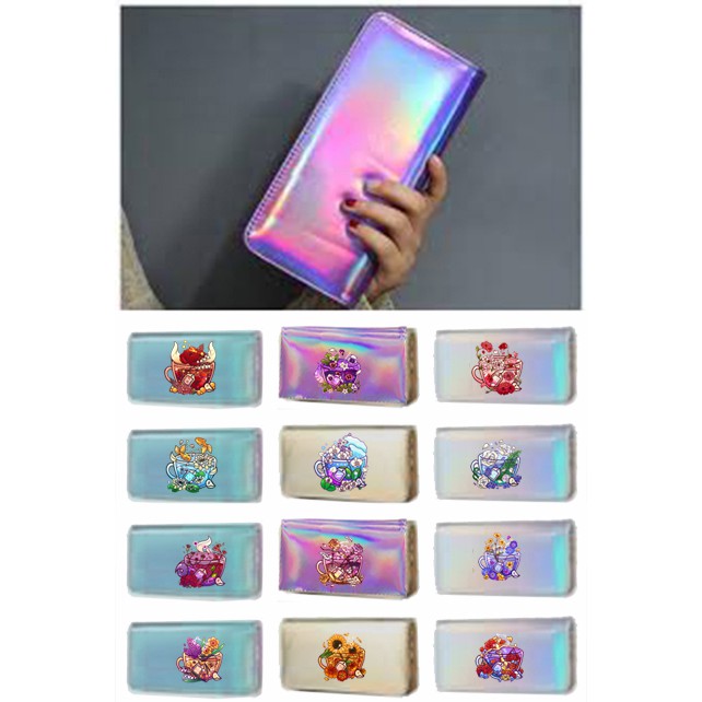 Ví 12 cung hoàng đạo hologram VHI34 ví dẹt thời trang nhiều ngăn ví dáng dài cute dễ