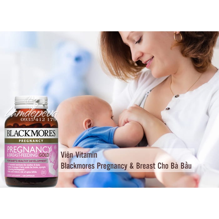 Viên Vitamin Blackmores Pregnancy &amp; Breast Cho Bà Bầu-120 Viên