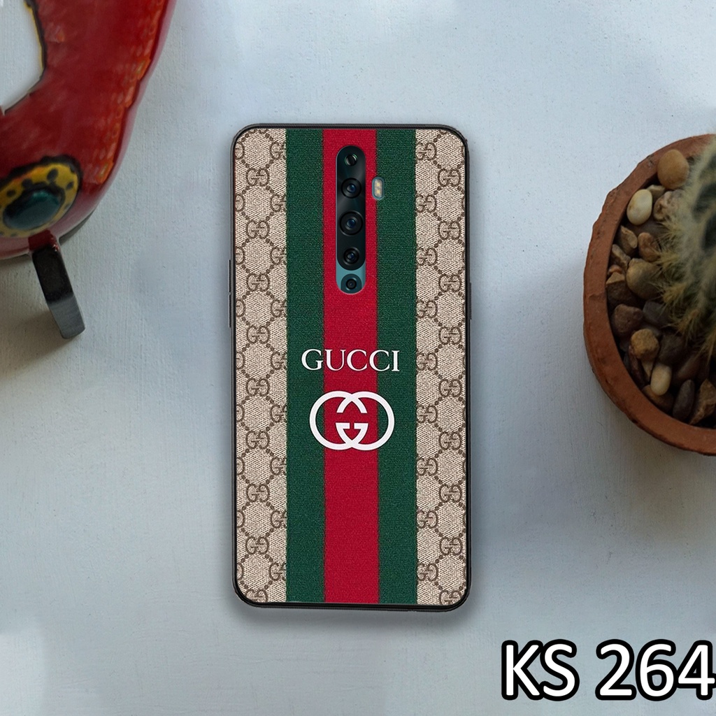 Ốp lưng Oppo Reno - Oppo Reno Z - Ốp in hình GÜÇÇÏ - lưng nhám viền TPU cao cấp
