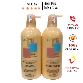 CẶP DẦU GỘI - XẢ DƯỠNG SINH CAO CẤP KENDY 800ml - dầu gội Kendy