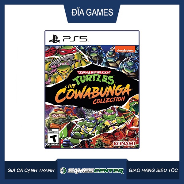 Đĩa game PS5 Teenage Mutant Ninja Turtles Cowabunga Collection
