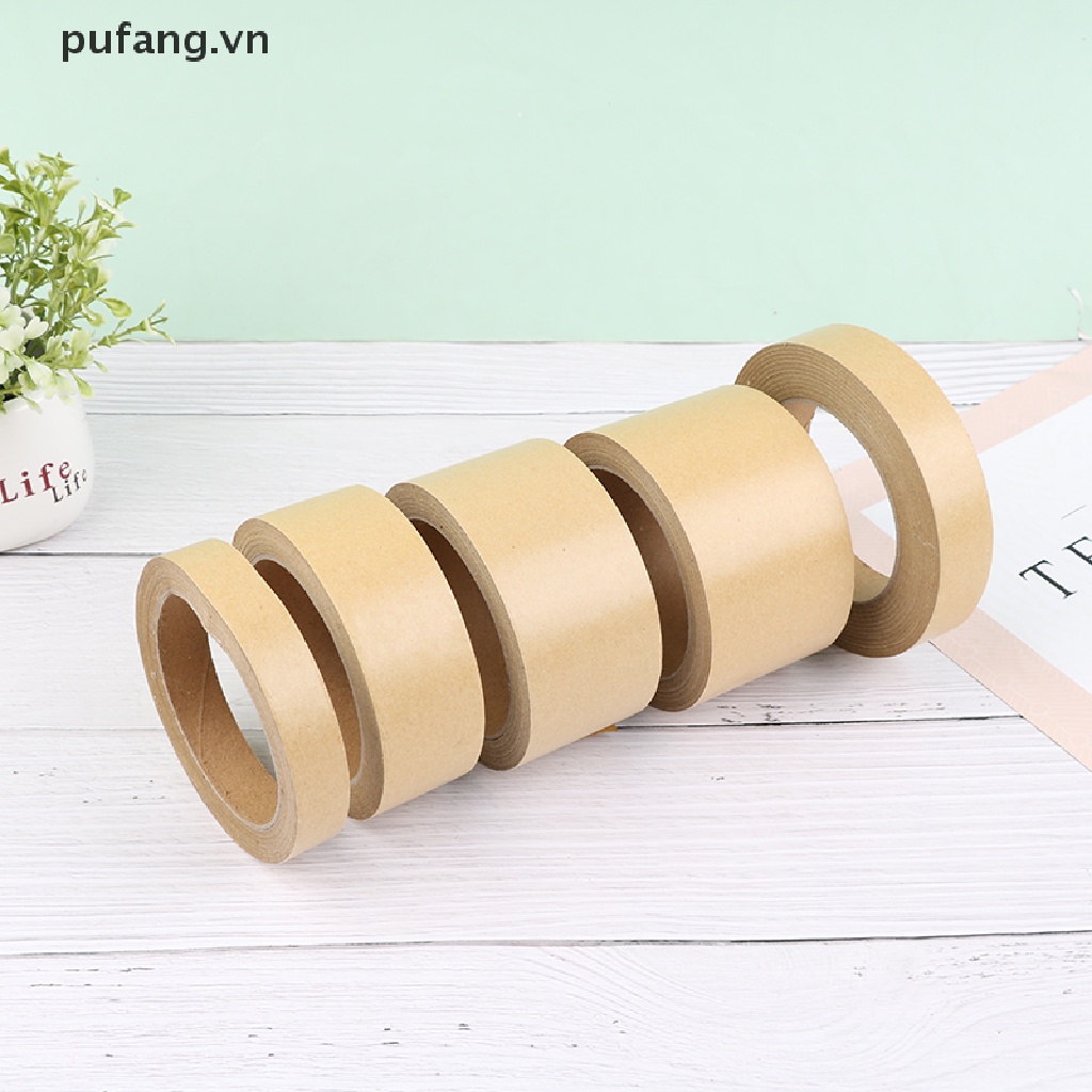 Cuộn 30m Băng Keo Giấy Kraft Màu Nâu Dùng Để Dán Hộp