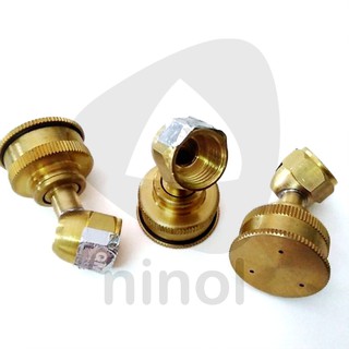 Béc Phun Tưới Cây Đồng 3 Lỗ Cong – Phun Mưa Làm Mát, Phụ Kiện Hệ Thống Tưới