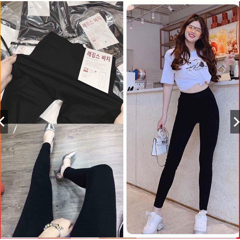 Quần legging nữ cạp cao [Freeship]  Quần legging nâng đen nữ dài co giãn gen bụng vải dày Umi ôm body SP6 | BigBuy360 - bigbuy360.vn