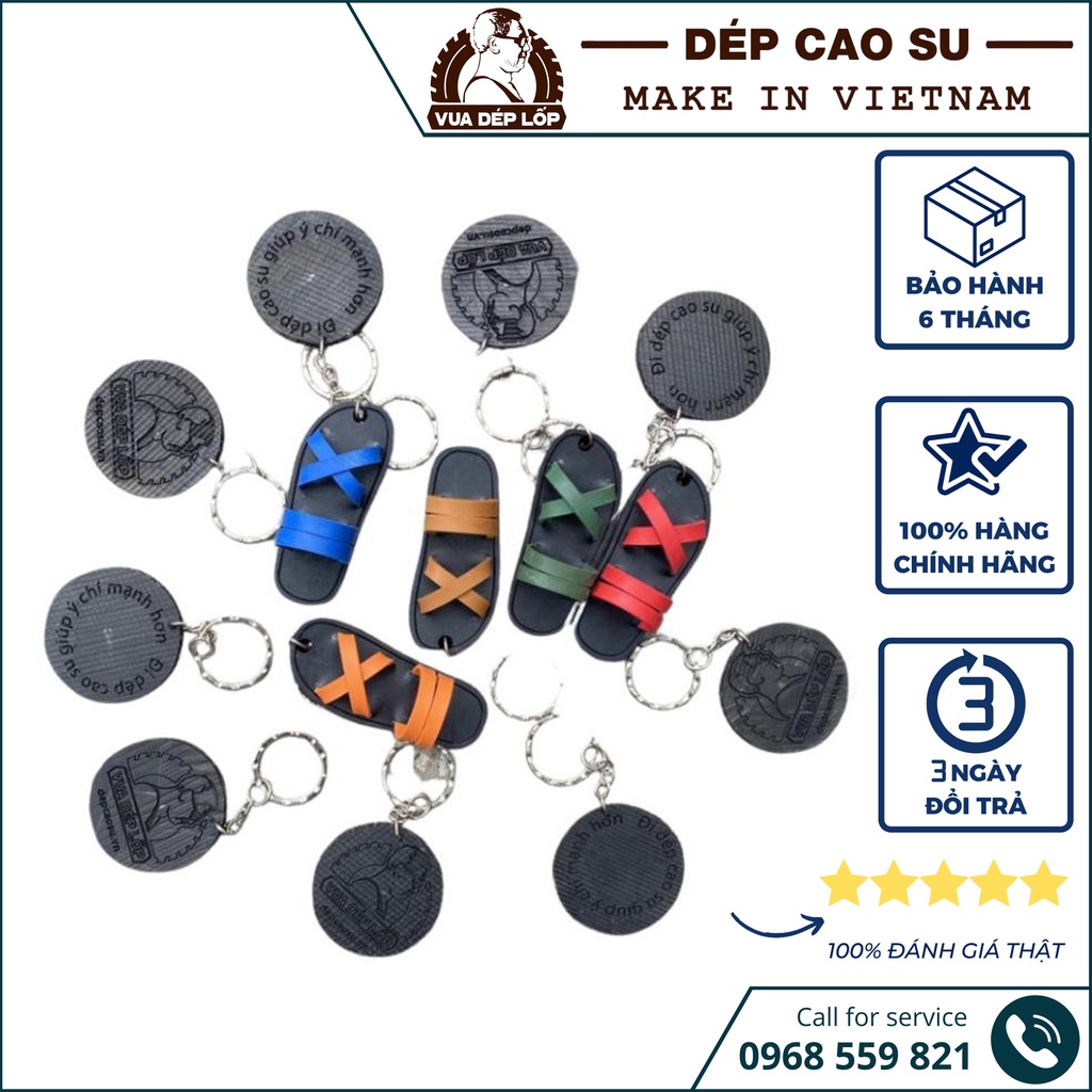 Móc khóa hình dép thiết kế mẫu mã đẹp, hợp thời trang, tinh xảo từ bàn tay người nghệ nhân VUA DÉP LỐP