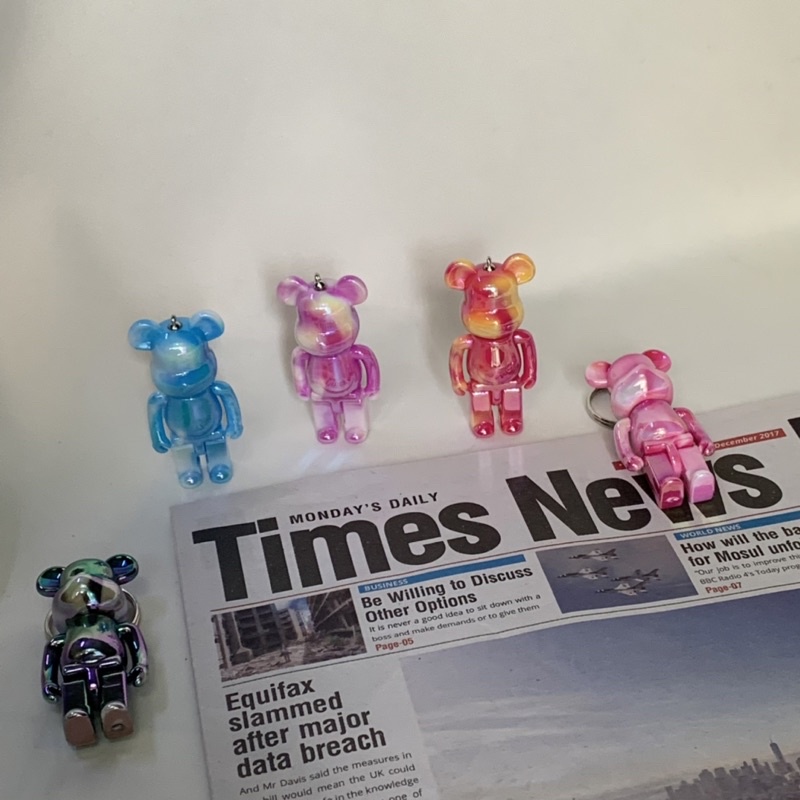 Móc khoá bear brick màu sắc Hàn Quốc