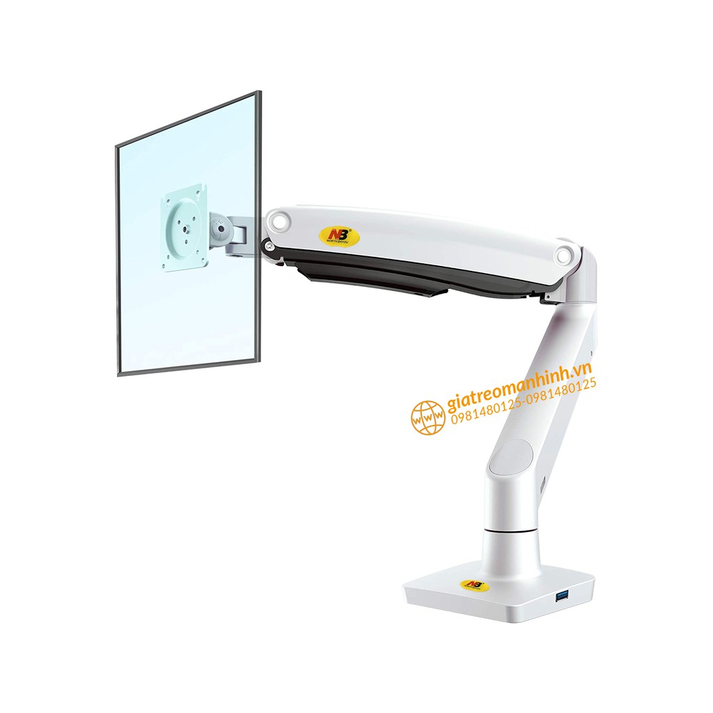 Giá Treo Màn Hình NB-F100A Tải Trọng 12 Kg / Tương Thích Màn 27-34 Inch  - Phiên Bản Màu Trắng