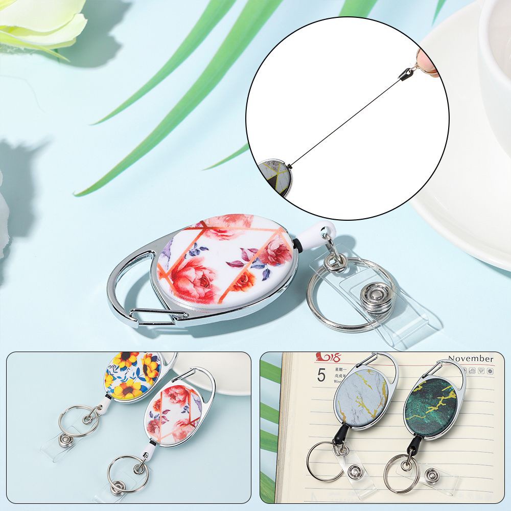 Dây Kẹp Thẻ ID/Thẻ ID Thiết Kế Nhỏ Gọn Siêu Bền Phối Màu Độc Đáo Thời Trang