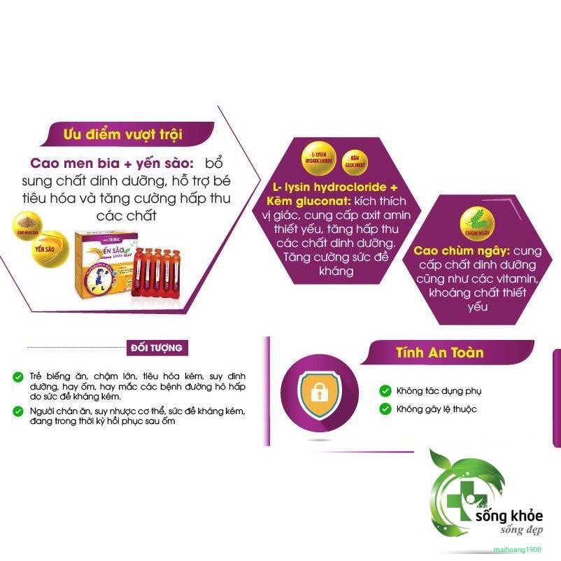 Yến Sào Chùm Ngây-Hỗ trợ kích thích tiêu hóa, giúp ăn ngon, Tăng cường sức đề kháng, phòng các bệnh đường hô hấp