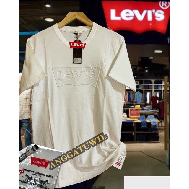Áo Thun Nam Nguyên Bản Thêu Chữ LEVIS / / LEVIS LEVIS Nhập Khẩu LEVIS / / LEVIS