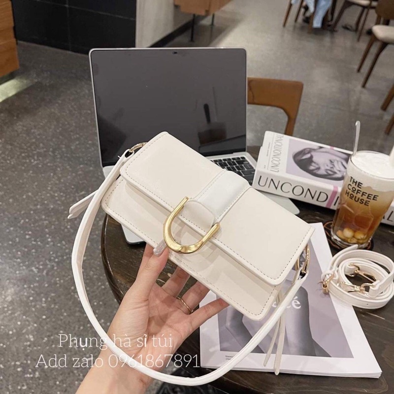 Túi xách nữ đeo vai , túi xách vintage phong cách thời trang Hàn quốc , có 2 dây đeo chéo đeo vai