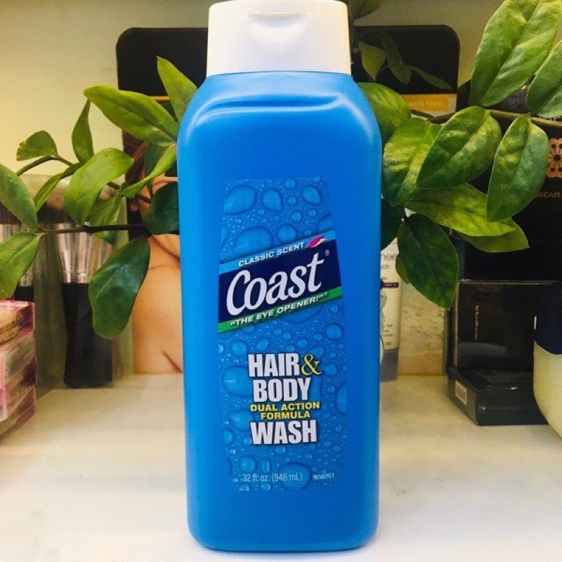 Dầu gội và tắm 2-in-1 COAST CLASSIC SCENT Hair &amp; Body Dual Action Formula Wash 946ml