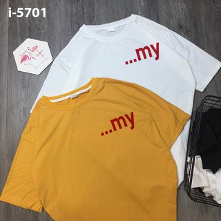 I5701 aó thun unisex in chữ dễ thương