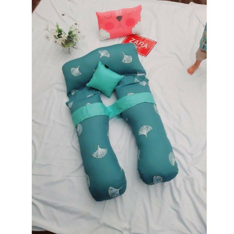 Gối ôm, gối ngủ đa năng chữ U cho bà bầu có thể tháo rời làm từ vải Cotton lụa cao cấp mềm mịn, thoáng mát với giá rẻ