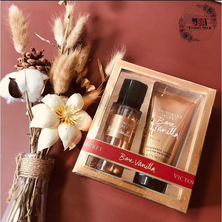 VS - Mini Gift Set | Bộ Quà Tặng Mini Xịt Thơm và Sữa Dưỡng Thể Victoria's Secret Mini Body Mist and Lotion