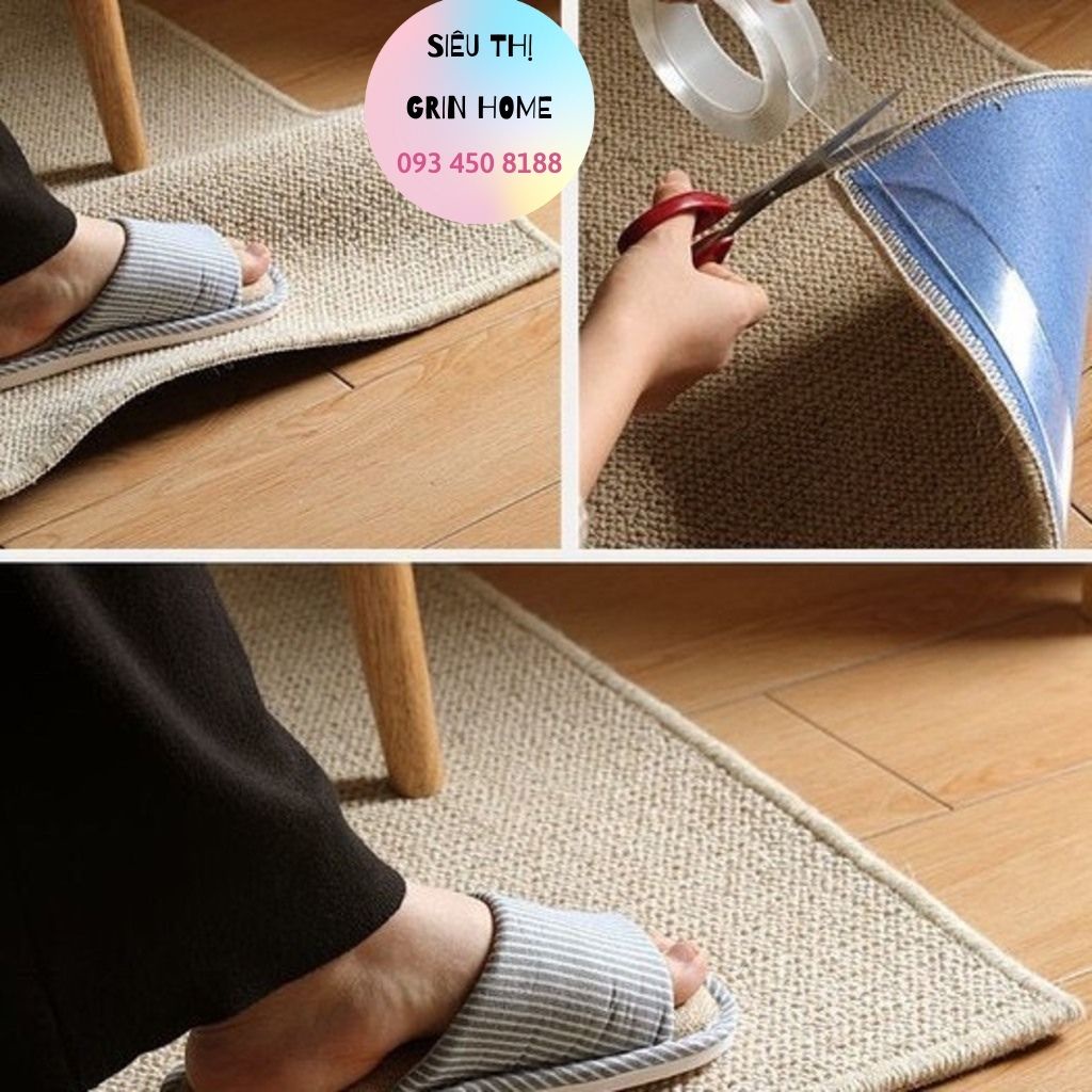 Băng dính 2 mặt siêu dính Nano trong suốt 3cm*3m dính mọi bề mặt tiện lợi