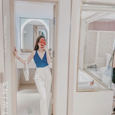 [Mã FAMARAL2 giảm 10K đơn 50K] Áo 2 dây yếm Quảng châu hở lưng cá tính