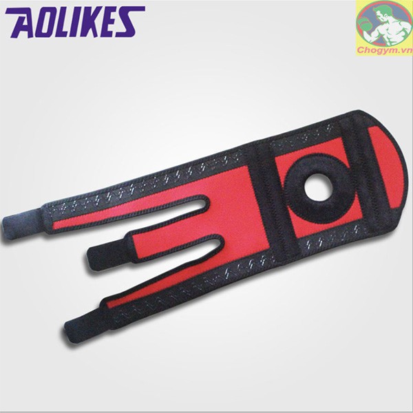 Băng đầu gối thể thao Aolikes 7618 Gym, Tennis, Đá bóng, Cầu lông, Bóng chuyền Đệm silicon và 4 nẹp lò xo magic