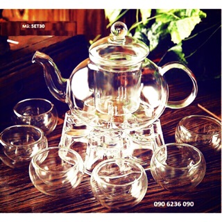 Bộ ấm trà thuỷ tinh