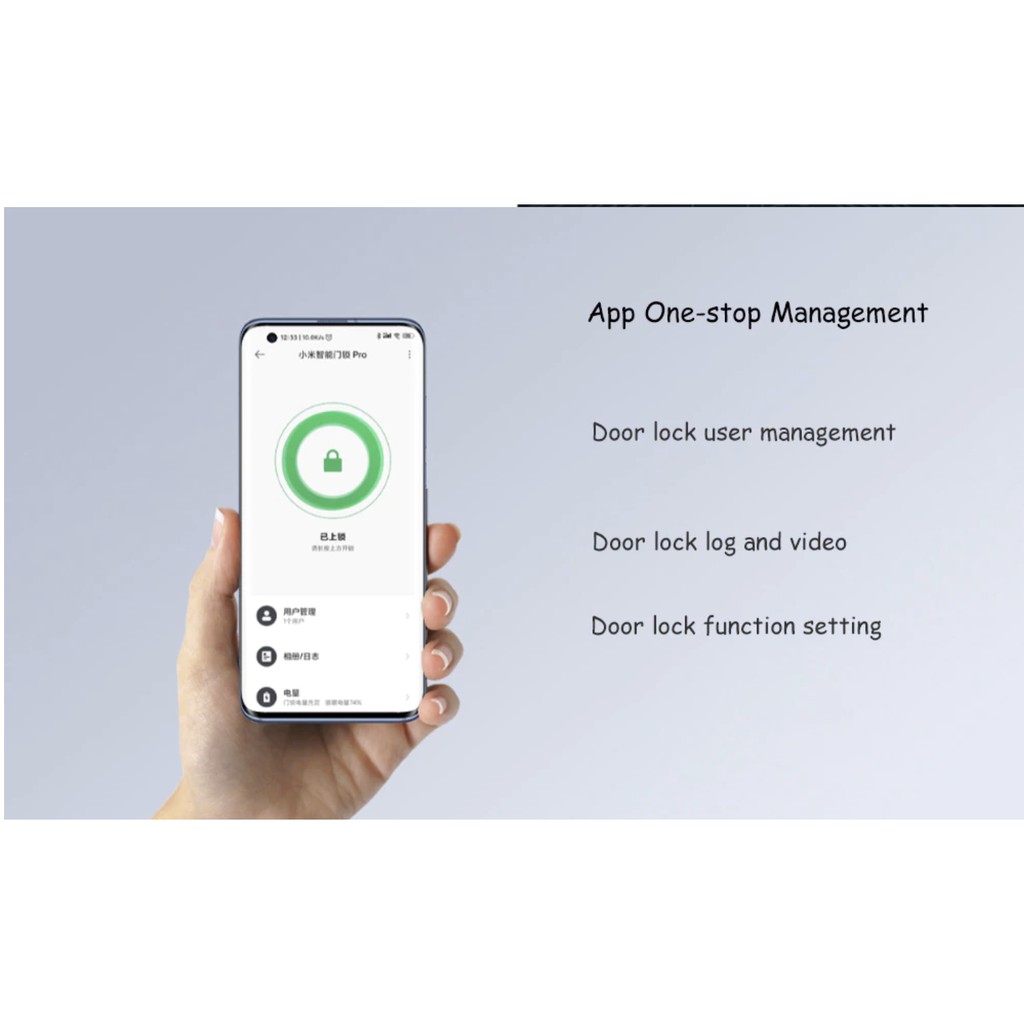 Khóa Cửa Thông Minh Xiaomi Mijia Pro kết nối App(Miễn phí Lắp Đặt HCM)