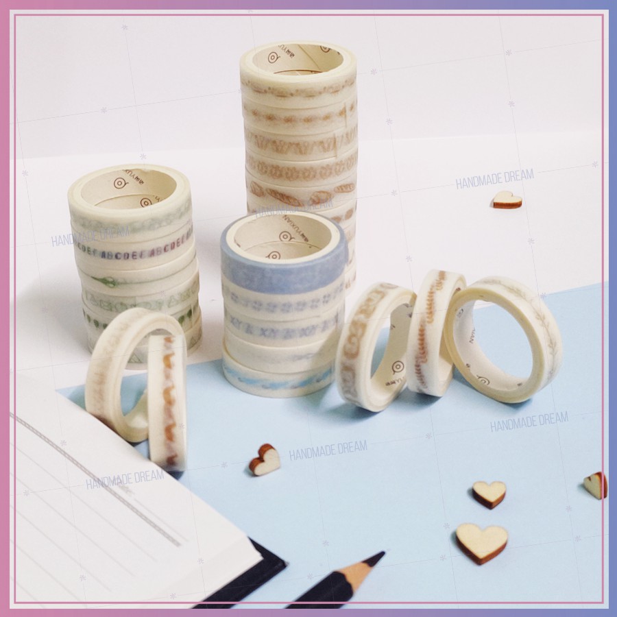 Washi Tape trang trí viền siêu dễ thương