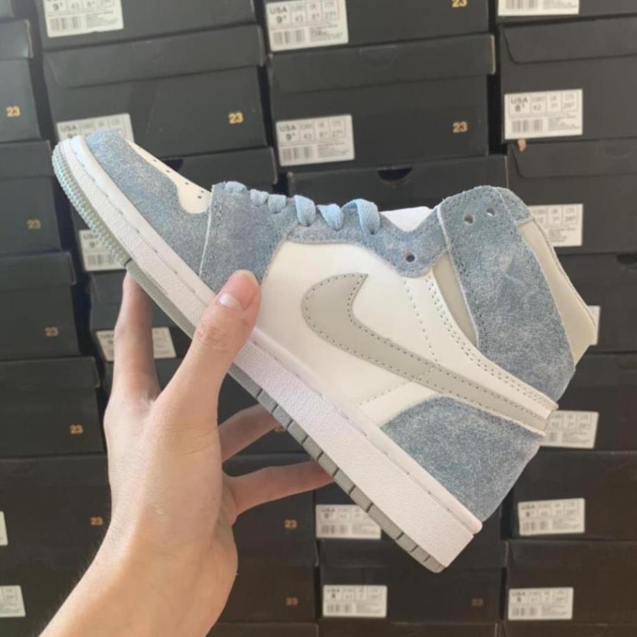Giày air jordan hyper royal xanh nỉ, Giày Jodan 1 xanh nỉ cổ cao siêu hot 2021 Full Box Bill | BigBuy360 - bigbuy360.vn