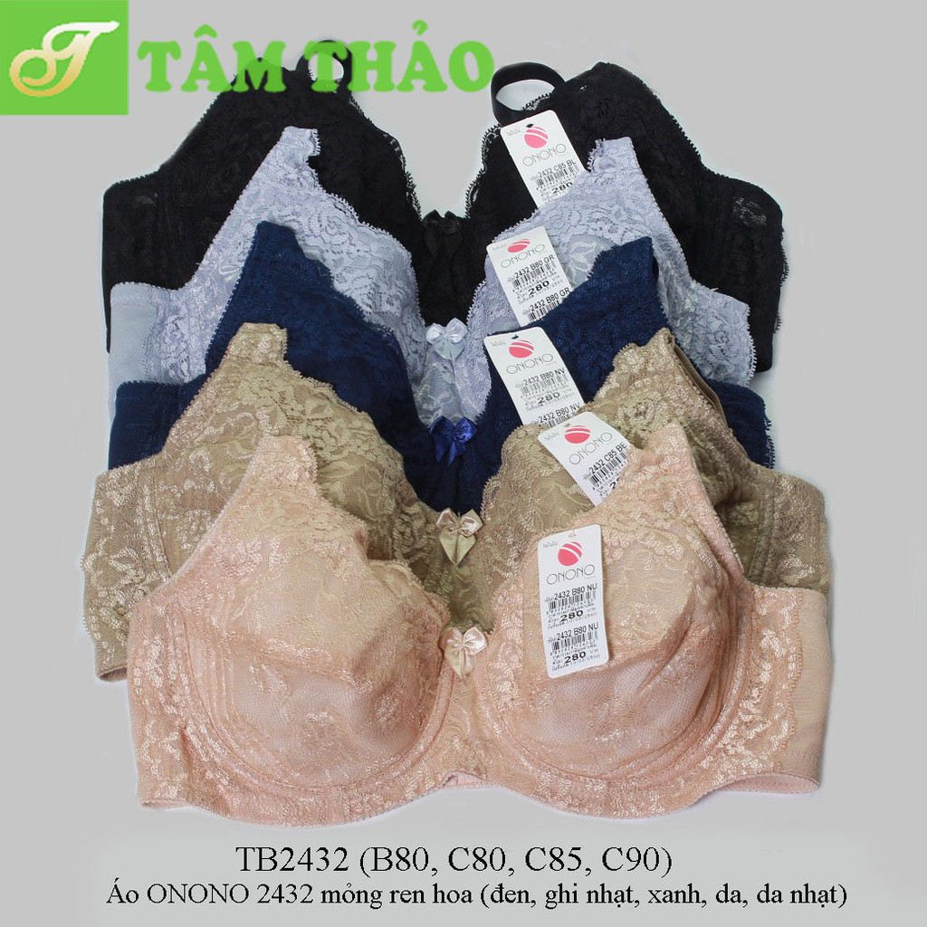 TB2432 - áo lót Thái Lan ONONO mỏng ren hoa