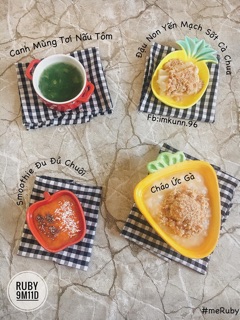Bát sứ hình lê, táo, chanh
