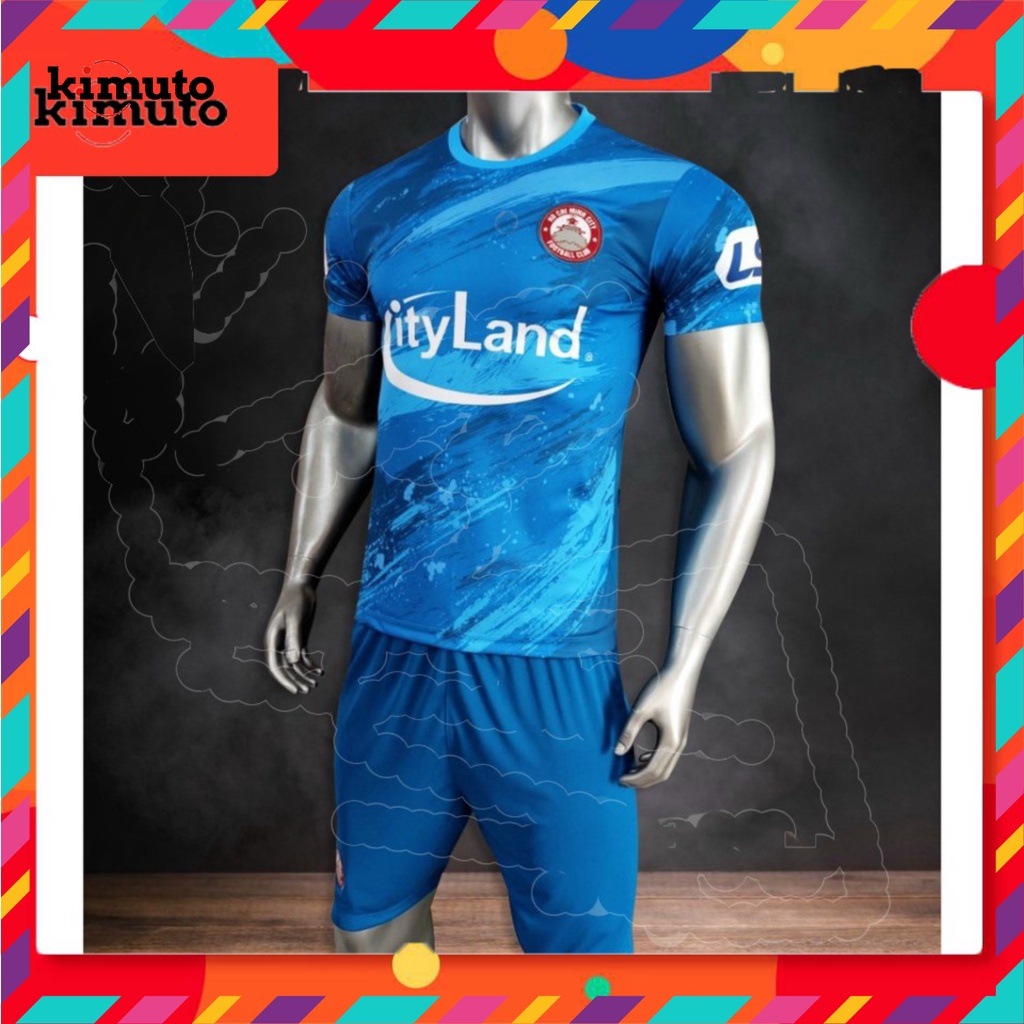 Áo bóng đá ️⚽đồ đá banh CLB Hồ Chí Minh Xanh ️⚽Vải thun lạnh cao cấp, thấm hút mồ hôi
